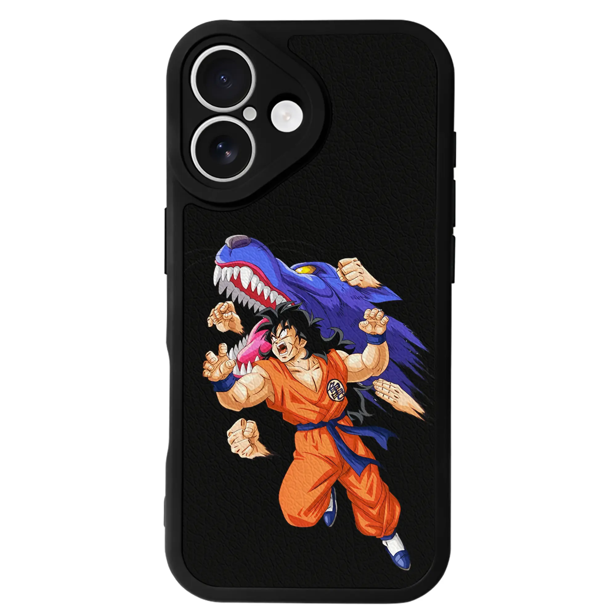 ドラゴンボール グッズ ヤムチャ - IPhone 16シリーズ対応 ・ シリコンスマホケース ・ レザー調 ・ 高精度フィット ・ 耐衝撃 ・ ワイヤレス充電対応 ・ 精密カット